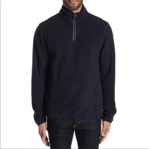 Vintage 1946 Partial Zip Fleece Knit Sweater large - Picture 2 of 6